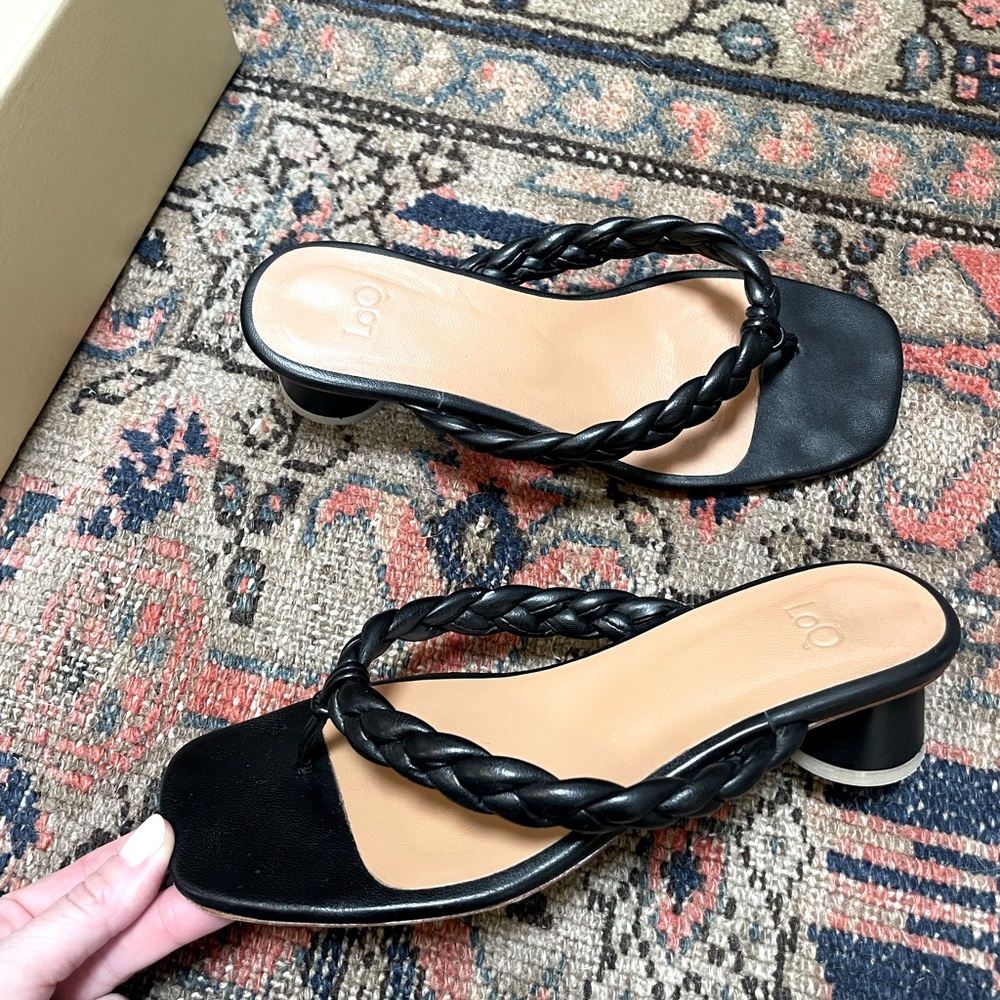 LoQ Braided Luz Sandal Size 8 Black - Picture 2 of 16